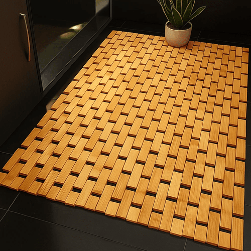Bambusmatte wasserdicht rutschhemmend 80x50 cm natur - Easy2sell - Deluxe
