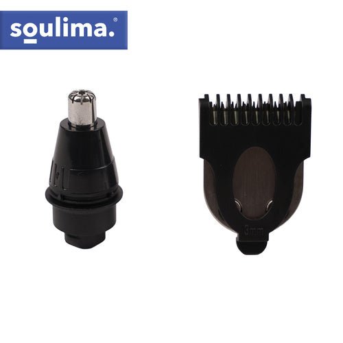 Bartschneider und Haarschneider 6 - in - 1 Set – Elektrisch, Wasserdicht, Schwarz - Easy2sell - Deluxe