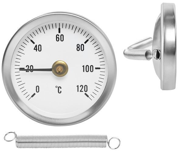 Bimetall Rohrthermometer 120°C Edelstahl - Easy2sell - Deluxe