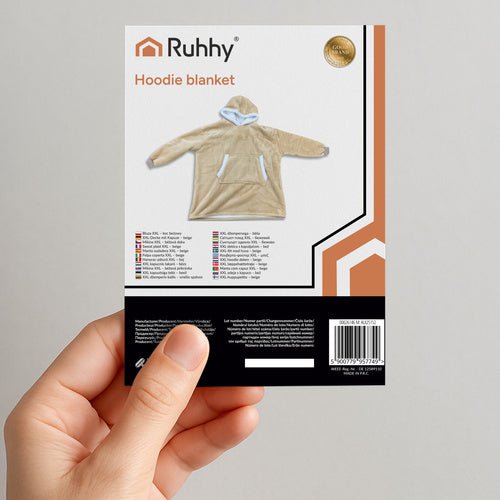 Bluza XXL - koc beżowy Ruhhy 26146 - Easy2sell - Deluxe
