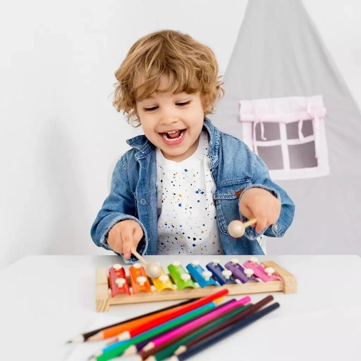 Buntes Kinder Xylophon Musikinstrument - Easy2sell - Deluxe