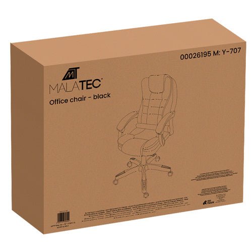 Bürostuhl mit Fußstütze - schwarz Malatec 26195 - Easy2sell - Deluxe