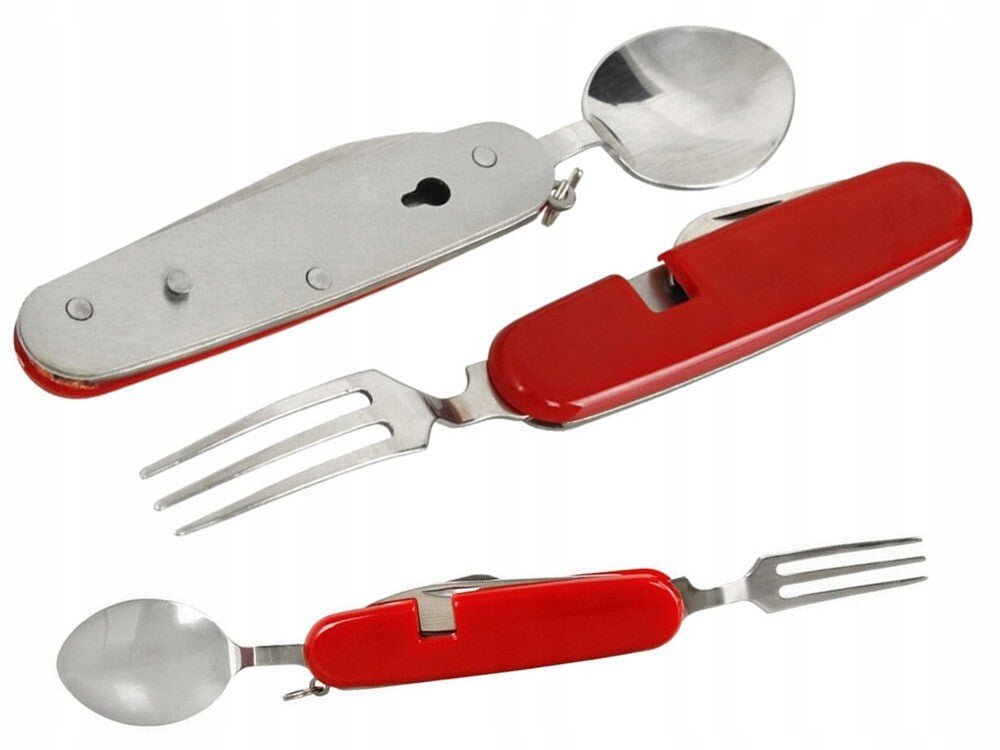 Campingbesteck Reisebesteck Outdoor Gabel Messer Löffel Besteck Feldbesteck - Easy2sell - Deluxe