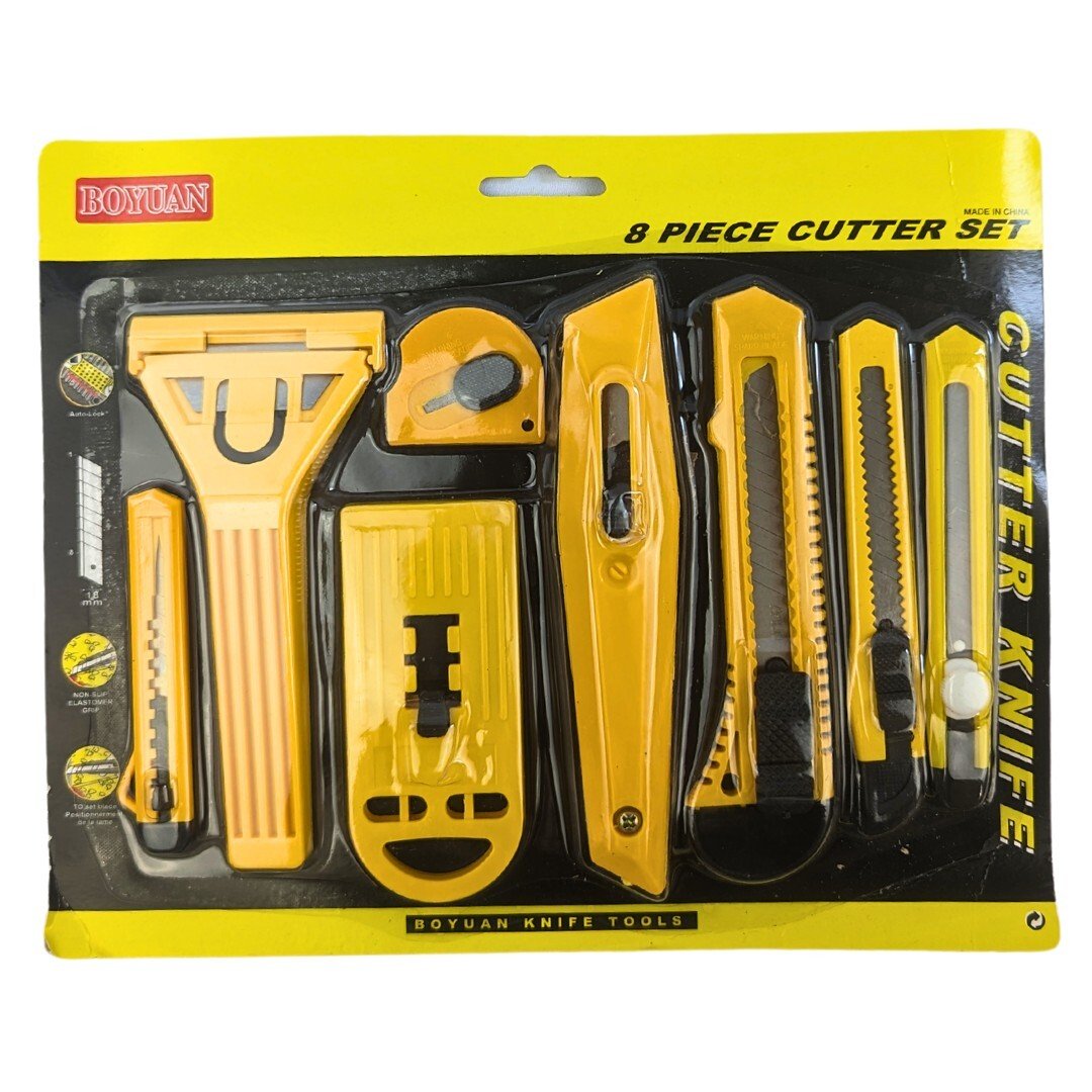 Cuttermesser Set, Cutter Messer, Teppichmesser, Paketmesser, Kartonmesser Kit - Easy2sell - Deluxe