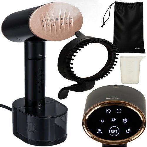 Dampfglätter 2000W mit Touchscreen – Handsteamer für Kleidung, Schwarz - Easy2sell - Deluxe