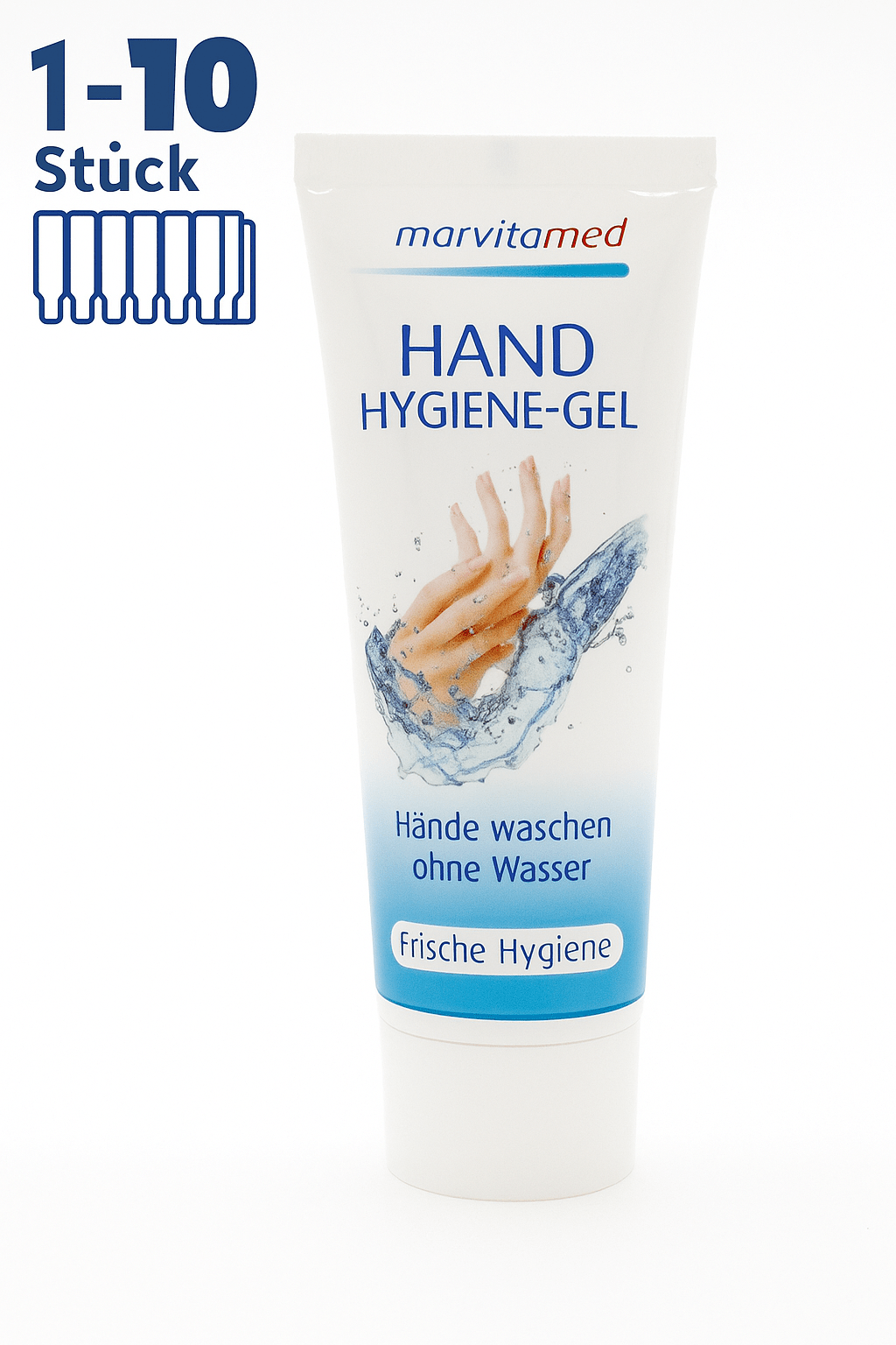 Desinfektionsgel für die Hände Desinfektion Hygiene Reisegröße 1 - 10 Stück 75ml - Easy2sell - Deluxe