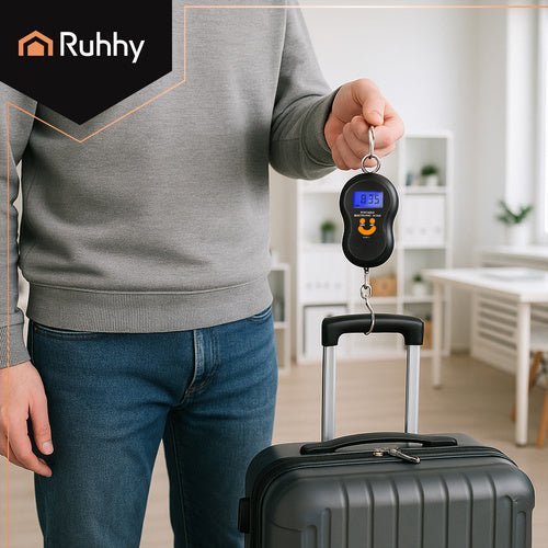 Digitale Kofferwaage bis 50kg – Präzise Hakenwaage für Gepäck und Angeln - Easy2sell - Deluxe