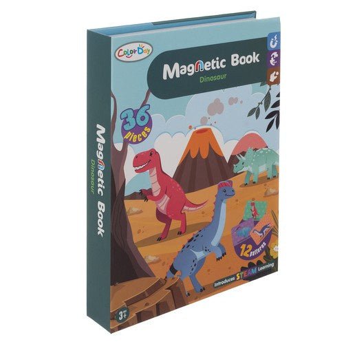 Dinosaurier Magnetpuzzle – 36 - teiliges Lernspielzeug in Buchform für Kinder - Easy2sell - Deluxe