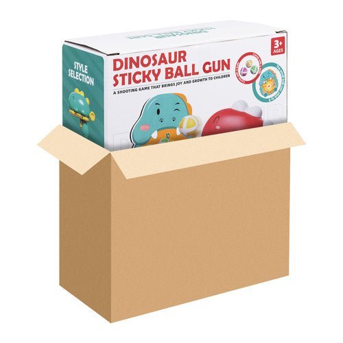 Dinosaurier Schießspiel mit Luftgewehr, Zielscheibe und 6 Bällen - Easy2sell - Deluxe