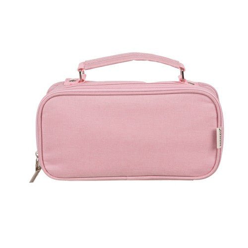 Doppelt faltbares Federmäppchen mit Stauraum – rosa - Easy2sell - Deluxe