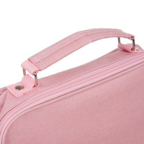 Doppelt faltbares Federmäppchen mit Stauraum – rosa - Easy2sell - Deluxe
