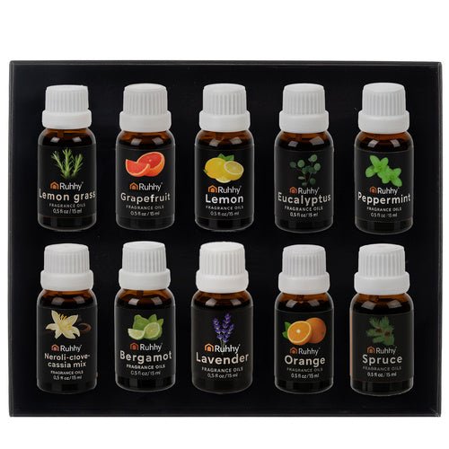 Duftöle Set für Diffusor und Luftbefeuchter – 10er Pack x 15 ml Öle - Easy2sell-Deluxe