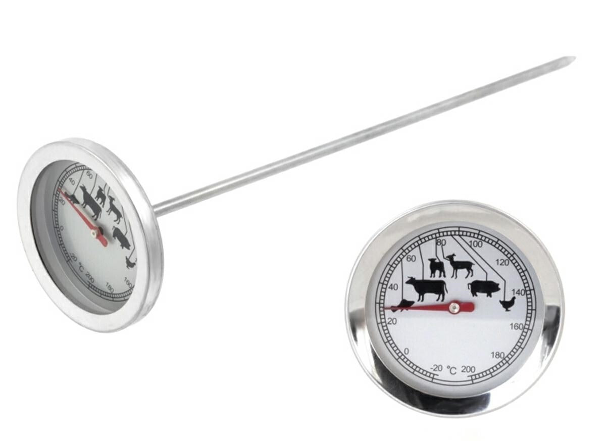 Edelstahl Grillthermometer analog 200°C - Easy2sell - Deluxe