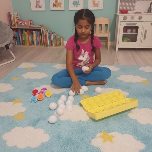 Eiersortierer Montessori Lernspielzeug – 12 - teiliges Puzzle für Kinder - Easy2sell - Deluxe