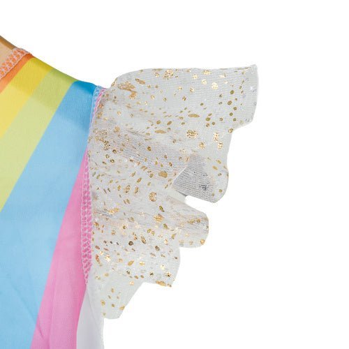 Einhornkostüm für Kinder – 3 - teiliges Set mit Kleid und Flügeln, 122 - 128 cm - Easy2sell - Deluxe