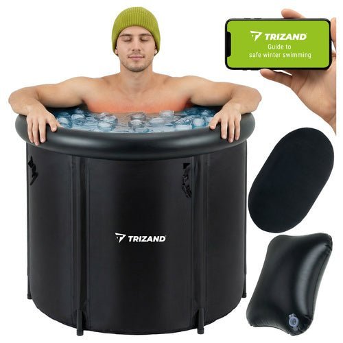 Eisbad Regenerationspool faltbar – 320L Winterbadewanne isoliert Grün - Easy2sell - Deluxe