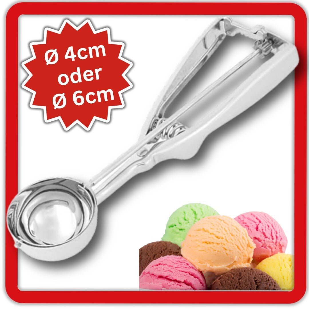 Eisportionierer Edelstahl mit Federmechanismus - Easy2sell - Deluxe