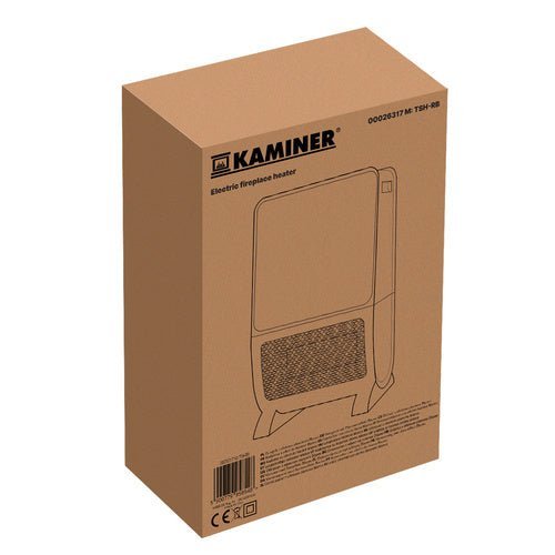 Elektroheizung mit Flammeneffekt – 2000W Keramik Heizlüfter, Schwarz - Easy2sell - Deluxe