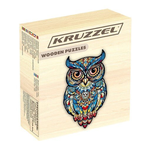 Eulenpuzzle aus Holz – 177 Teile Tierpuzzle für Kinder und Erwachsene - Easy2sell - Deluxe