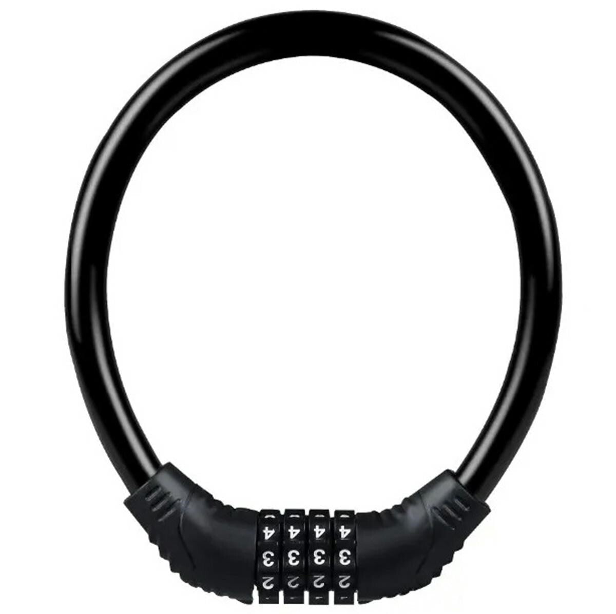 Fahrrad Schloss Fahrradschloss Zahlenschloss Kabelschloss mit Zahlencode schwarz - Easy2sell - Deluxe