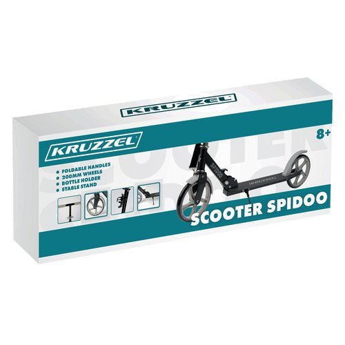 Faltbarer City - Scooter mit großem Räder, schwarz - grau - Easy2sell - Deluxe