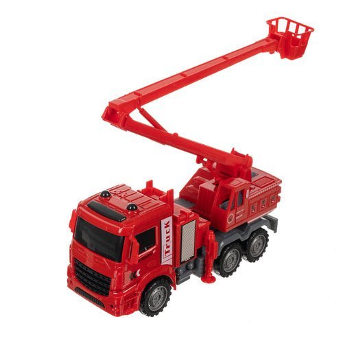 Feuerwehrauto Spielzeug Set 6 - teilig – Rettungsfahrzeuge Rot ab 3 Jahren - Easy2sell - Deluxe