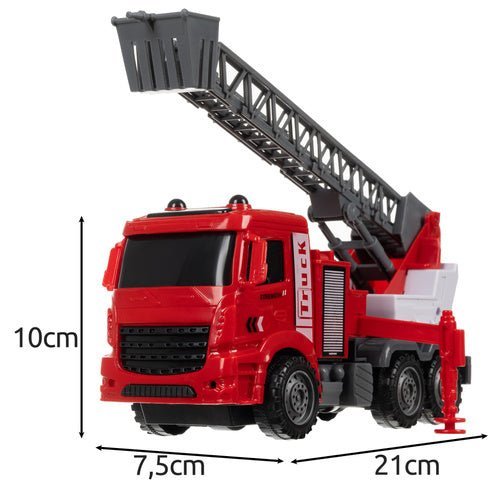Feuerwehrauto Spielzeug Set 6 - teilig – Rettungsfahrzeuge Rot ab 3 Jahren - Easy2sell - Deluxe