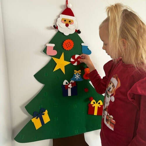 Filz Weihnachtsbaum Dekoration Selbermachen Weihnachtsbaum für Kinder Geschenk - Easy2sell - Deluxe