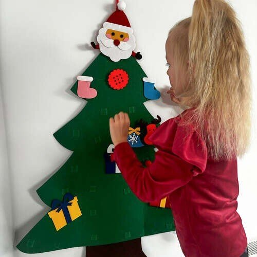 Filz Weihnachtsbaum Dekoration Selbermachen Weihnachtsbaum für Kinder Geschenk - Easy2sell - Deluxe