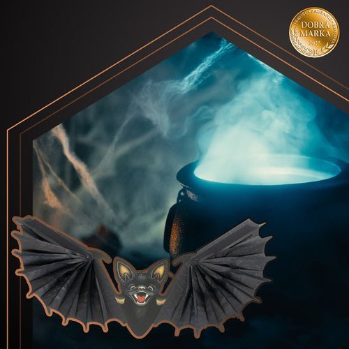 Fledermaus Halloween Deko – Hängende Figur in Schwarz, 60cm Spannweite - Easy2sell - Deluxe