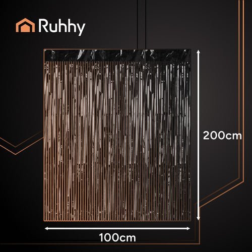 Fransenvorhang Schwarz 100x200cm – 2er Set Folienvorhang für Party Deko - Easy2sell - Deluxe