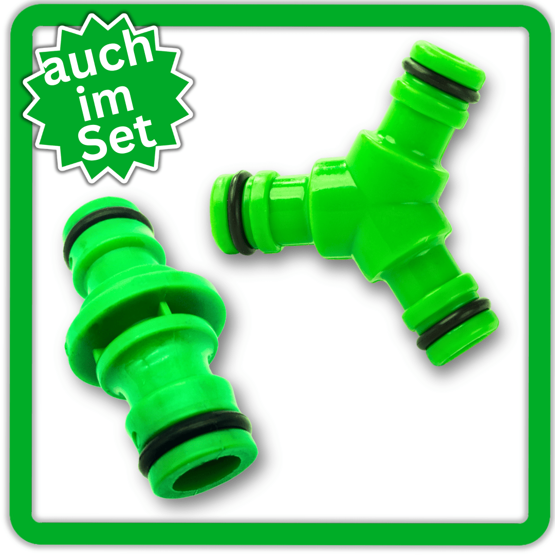 Gartenschlauch Verbinder Schlauchkupplung Wasserschlauch Schnellkupplung - Y 3Wege - Easy2sell - Deluxe