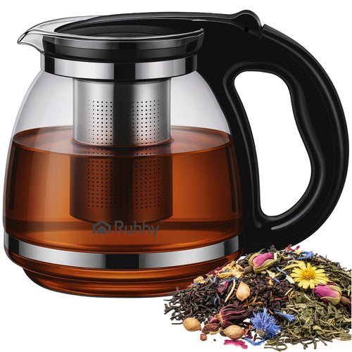Glasteekanne 2L mit Sieb – Hitzebeständiger Krug für Tee und Kaffee - Easy2sell - Deluxe