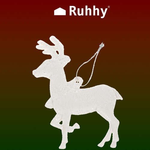 Glitzernde Rentier Weihnachtsanhänger Set - Easy2sell - Deluxe