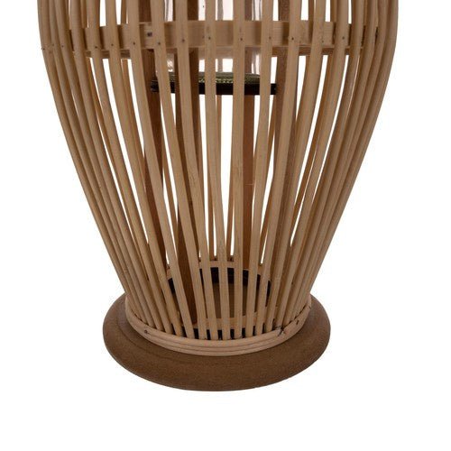 Grosse Bambuslaterne mit abnehmbaren Griff und Romantik Beige - Easy2sell - Deluxe