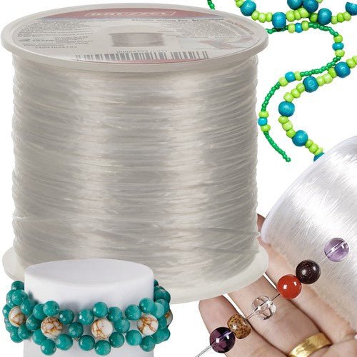 Gummiband für Armbänder – Elastisches Schmuckband Weiß 1mm x 40m - Easy2sell - Deluxe
