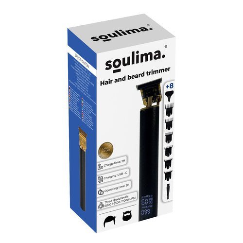 Haarschneider und Bartschneider – Profi Trimmer mit 6 Aufsätzen in Schwarz - Easy2sell - Deluxe