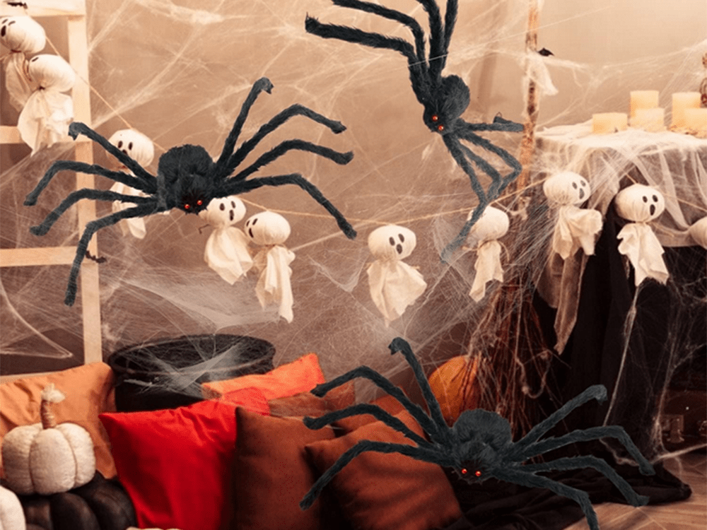 Halloween Dekoration Riesen Spinne Tarantula Plüsch Horror gruselige Deko Spinne - Easy2sell - Deluxe