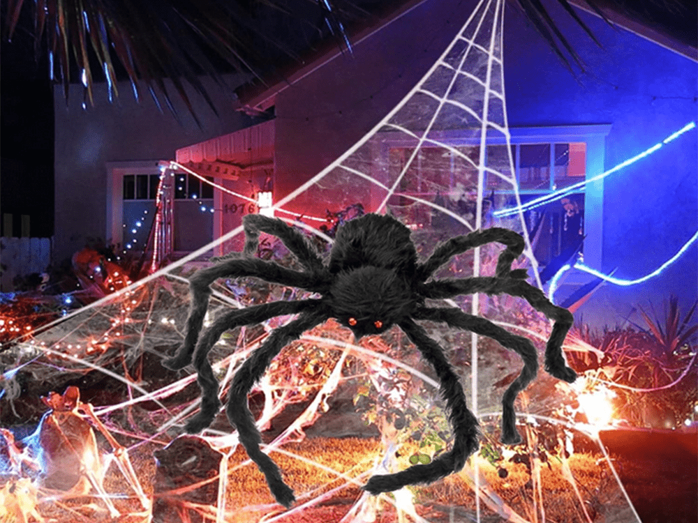 Halloween Dekoration Riesen Spinne Tarantula Plüsch Horror gruselige Deko Spinne - Easy2sell - Deluxe