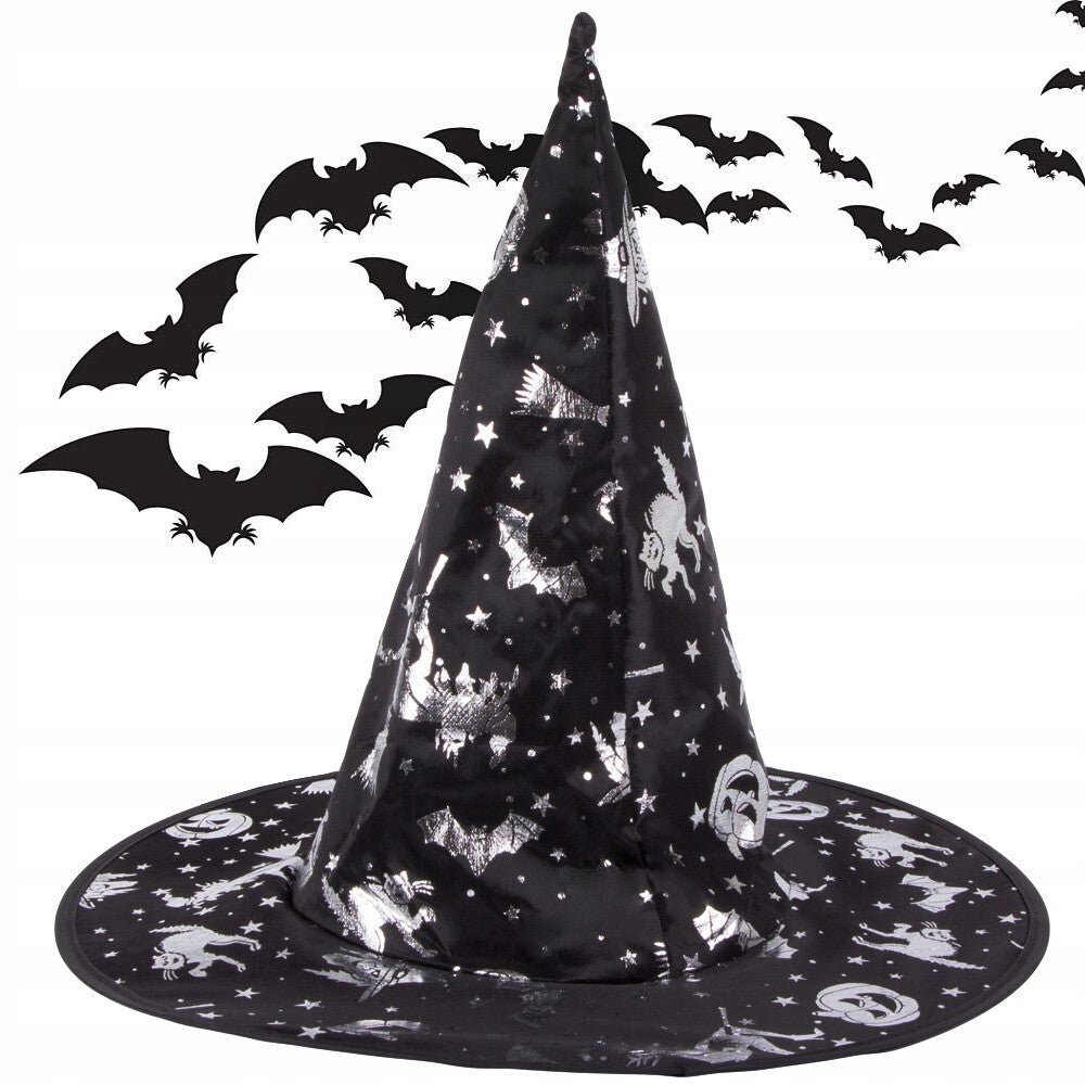 Halloween Party Kostüm Hexenhut faltbar Verkleidung als Hexe Zauberin Kostüme - Easy2sell - Deluxe