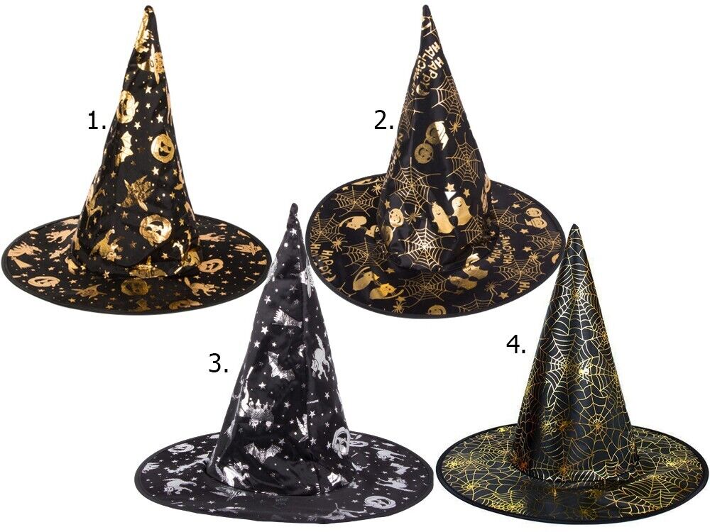 Halloween Party Kostüm Hexenhut faltbar Verkleidung als Hexe Zauberin Kostüme - Easy2sell - Deluxe