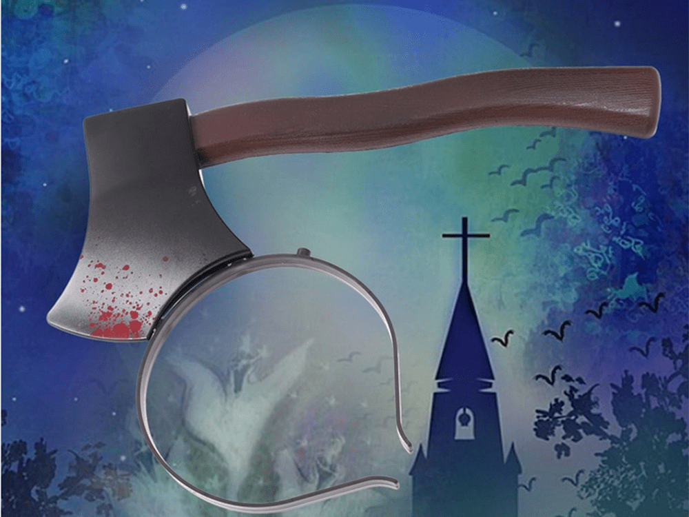 Halloween Verkleidung Haarreifen Axt Beil Säge Spritze Schere Haarreif Kostüm - Easy2sell - Deluxe