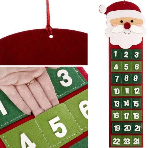 Hängender Filz Adventskalender 24 Taschen - Easy2sell - Deluxe
