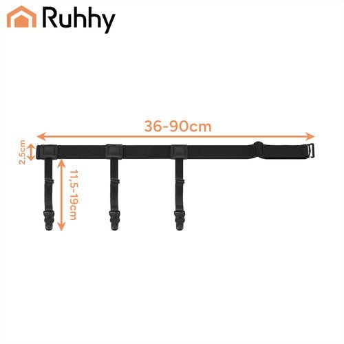 Hemdenhalter 2er Set für Herren – Elastische Hemdstraps in Schwarz - Easy2sell - Deluxe