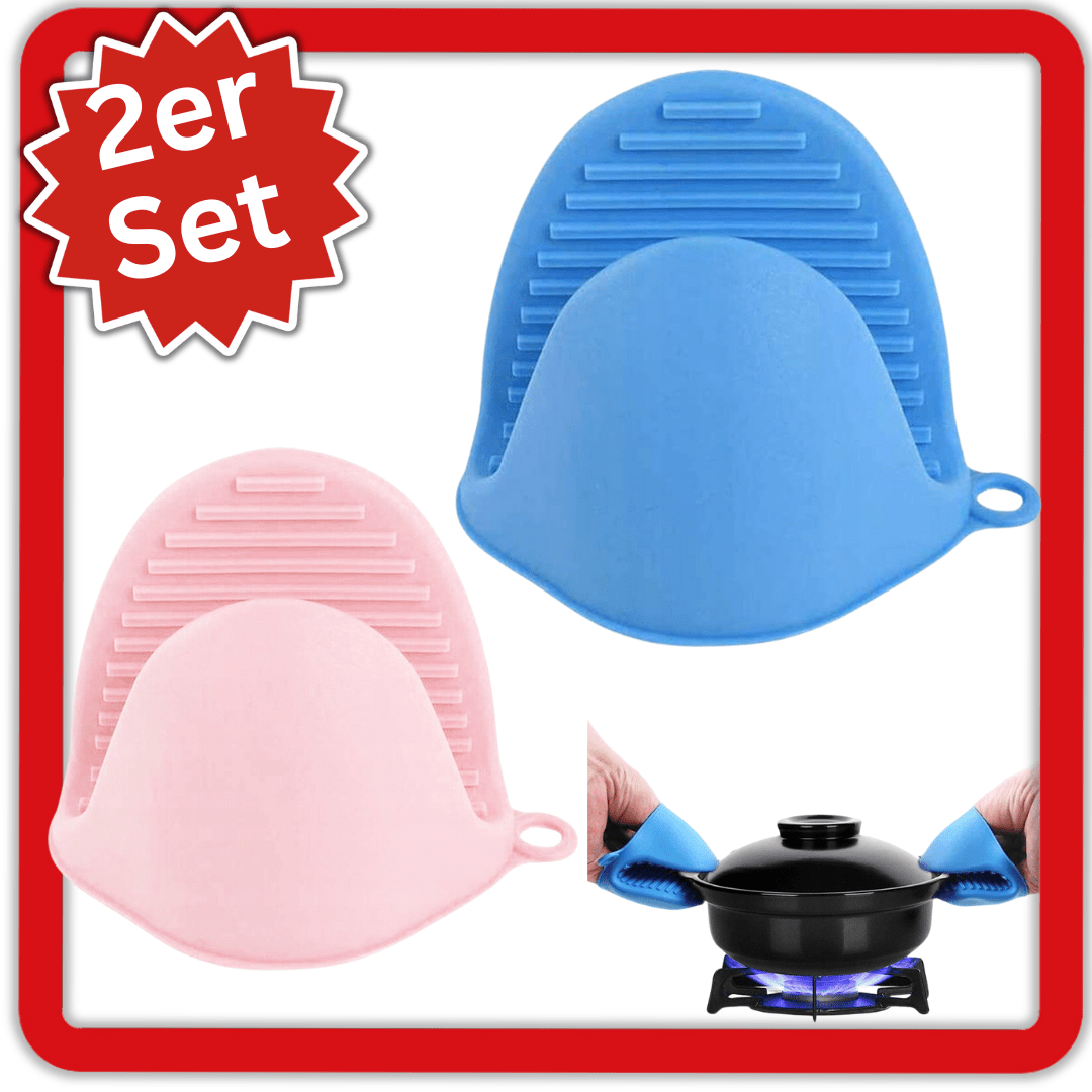 Hitzebeständige Silikon Ofenhandschuhe Set - Easy2sell - Deluxe