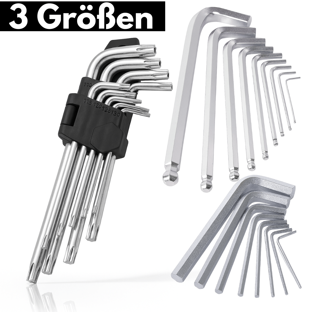 Hochwertiges Imbusschlüssel Set 9 - tlg. - Easy2sell - Deluxe