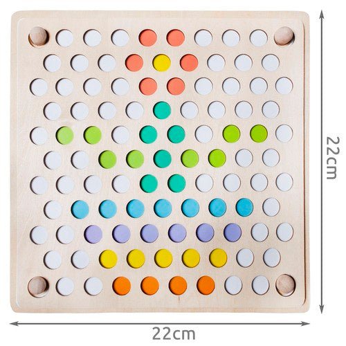 Holzperlen - Puzzle Mosaik Spielzeug – 36 - teilig, Mehrfarbig, Holz, ab 3 Jahren - Easy2sell - Deluxe