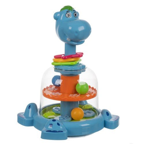 Interaktives Nilpferd Karussell mit Bunten Kugeln – Baby Kreisel ab 12 Monate - Easy2sell - Deluxe