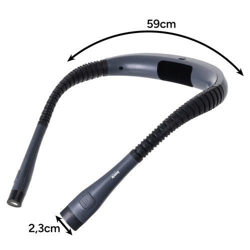 Izoxis 25675 LED-Leselampe zum Umhängen, schwarz