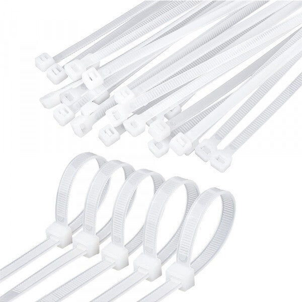 Kabelbinder Kabel Binder zur Befestigung weiß stabil Nylon 2,5x100mm 200 Stück - Easy2sell - Deluxe